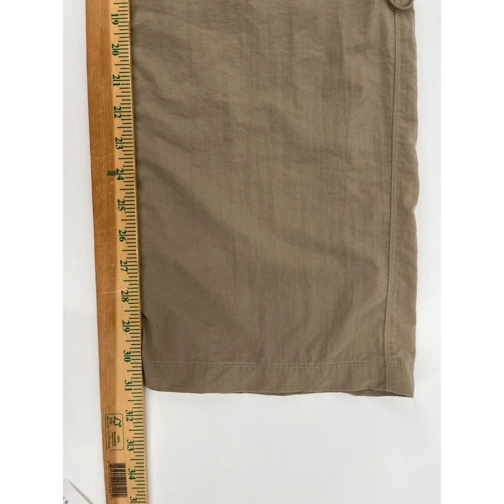 The North Face Womens Tan Convertible Zip Off Hiking‎ Cargo Pants Size L Regular
